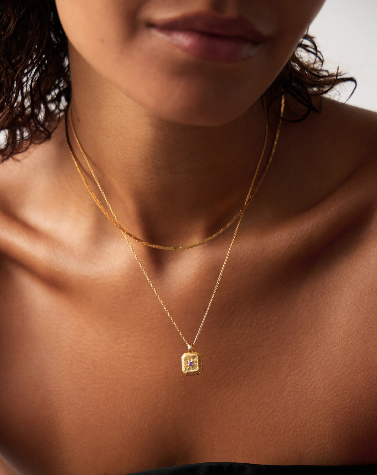 The Meaningful February Birthstone Set | 18ct Gold Vermeil/Amethyst