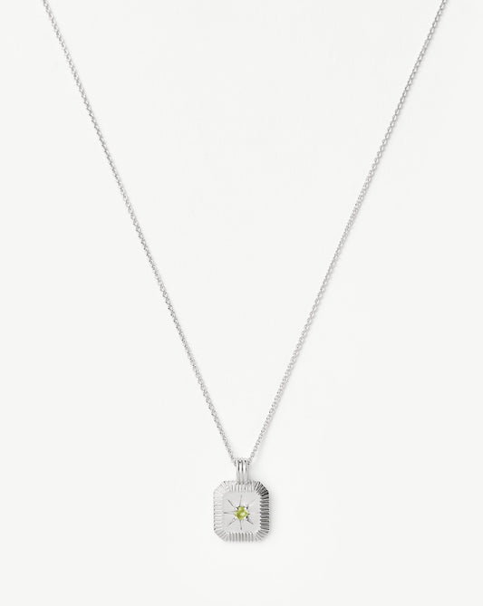 August Birthstone Pendant Necklace | Peridot/August