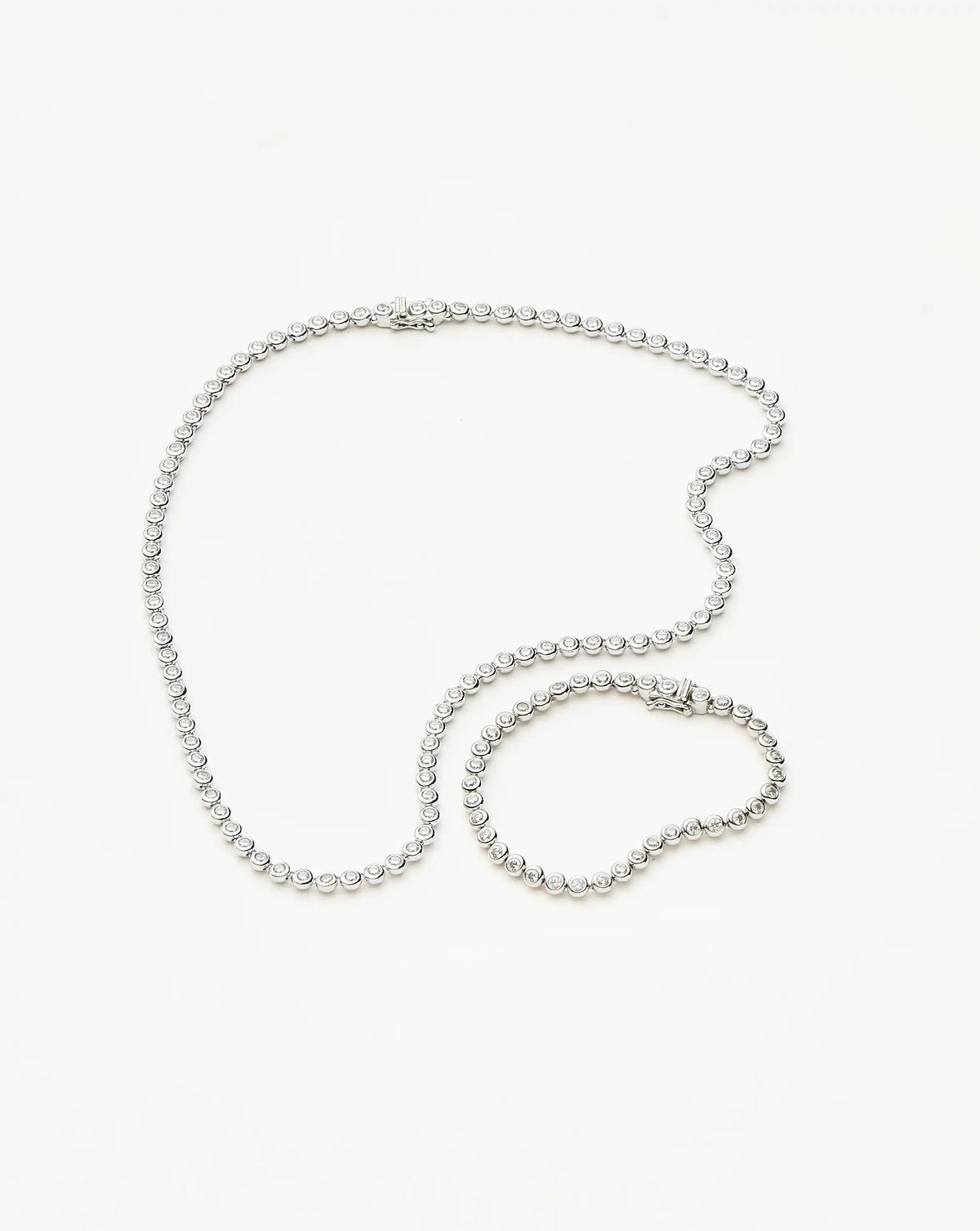 The Time for Tennis Set | Silver Plated/Sterling Silver/Cubic Zirconia