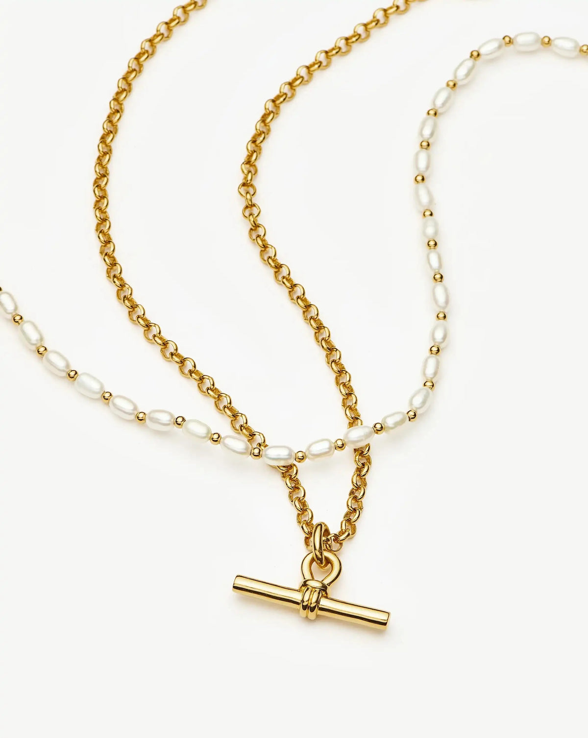 The Andy Pearl Necklace Set | 18ct Gold Plated/Pearl