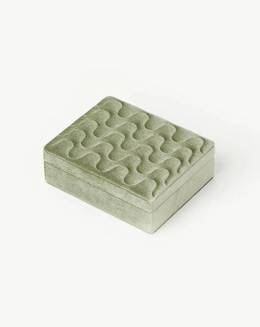 Velvet Jewellery Box | Sage Green